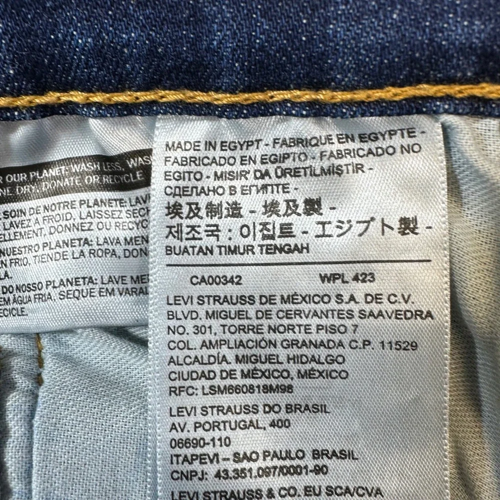 Levi's 510 Extreme Skinny Jeans Men's Size 30x28 Blue Dark Wash Hemmed*